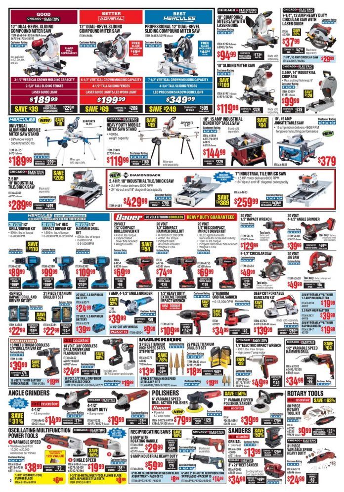 Harbor Freight Monthly Ad August, 2019