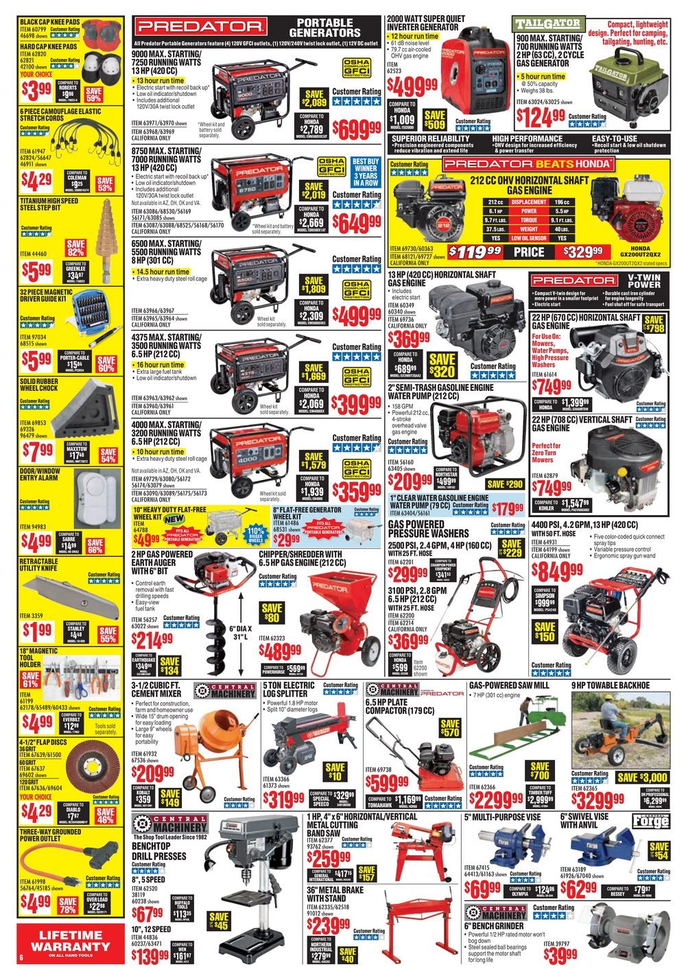 Harbor Freight Monthly Ad August, 2019