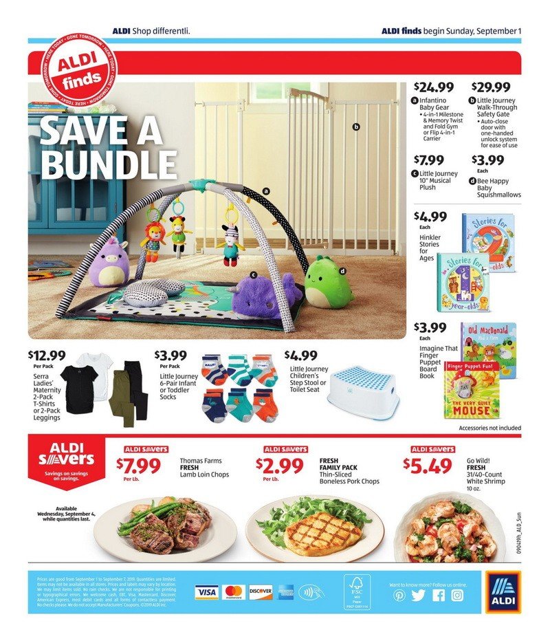 Aldi Weekly Ad Sep 01 – Sep 07, 2019