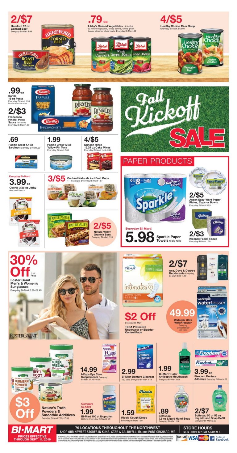 Bi Mart Weekly Ad Sep 5 Sep 11 2019 Bi Mart Weekly Ad Sep 5 Sep 11 2019