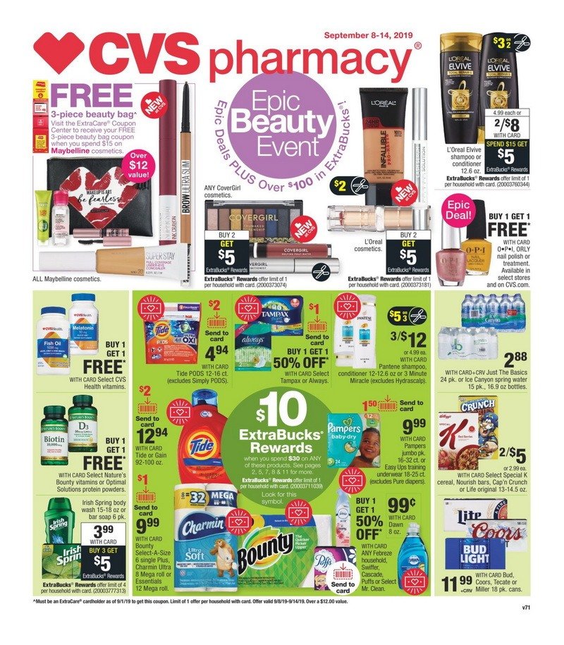 CVS Weekly Ad Sep 08 Sep 14, 2019