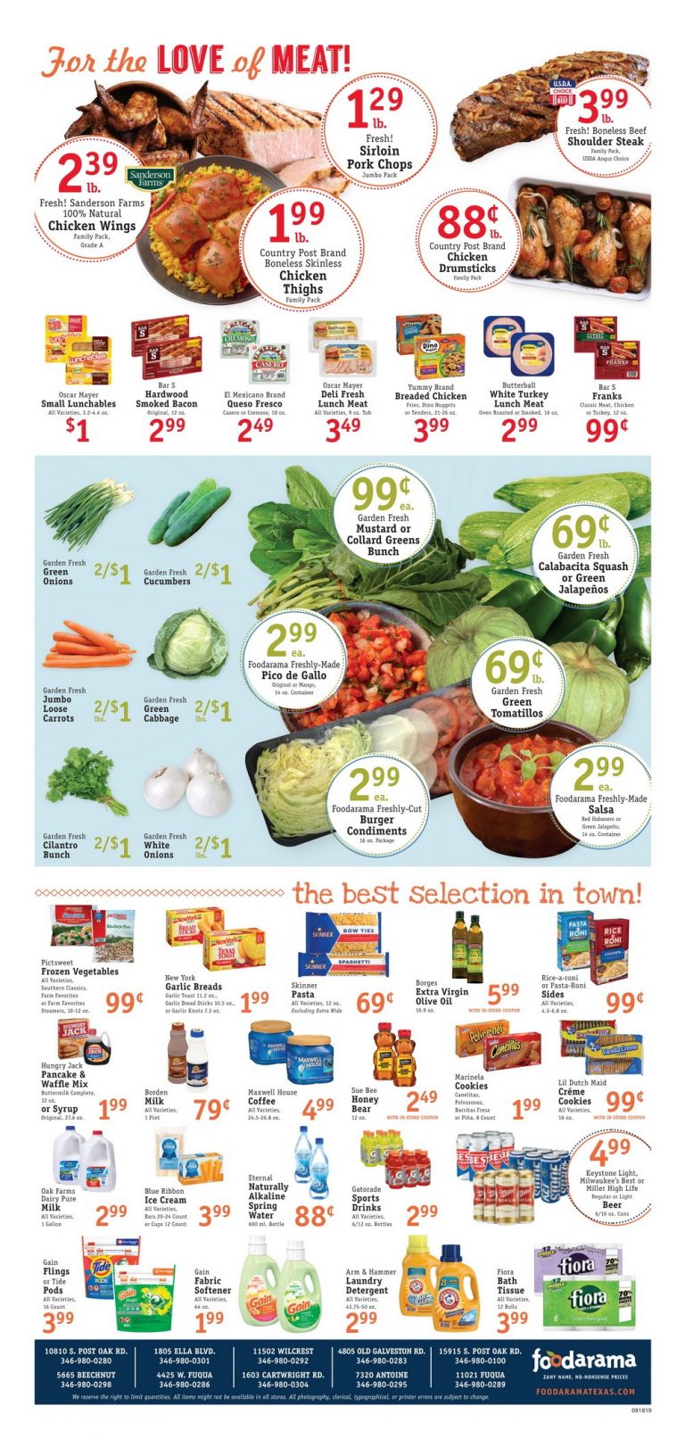 Foodarama Weekly Ad Sep 18 Sep 24, 2019
