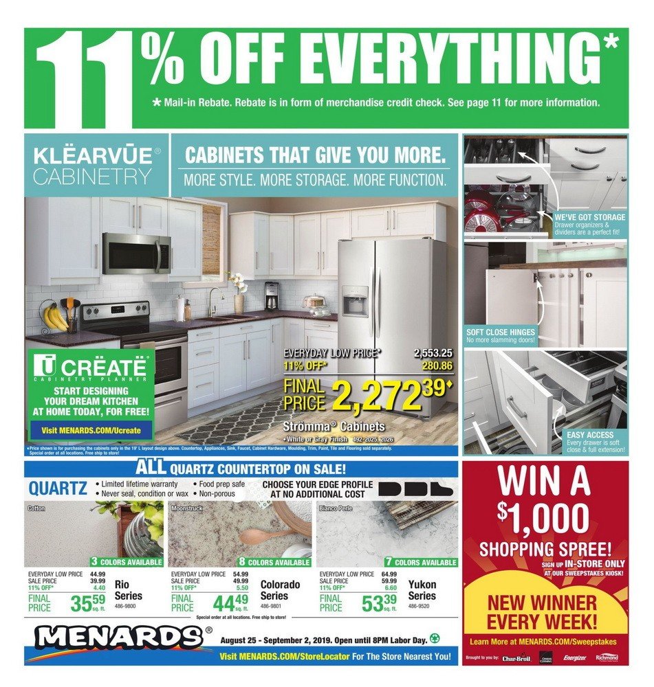 When Is Menards Next 11 Off Sale 2019 Semashow