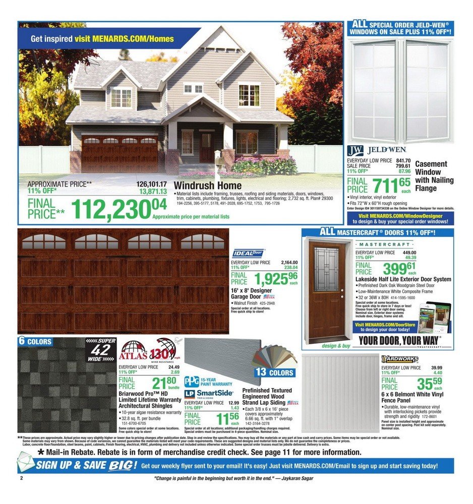 Menards Weekly Ad Aug 25 – Sep 02, 2019