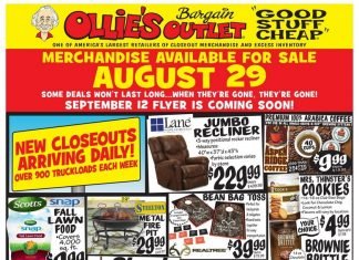 Ollie’s Weekly Ad Aug 29 – Sep 05, 2019