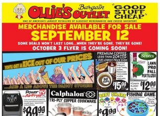 Ollie’s Weekly Ad Sep 12 – Sep 19, 2019