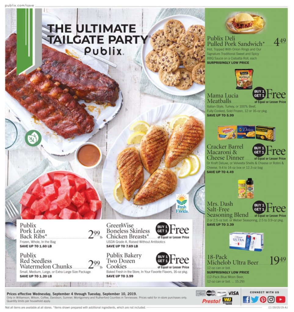 Publix Weekly Ad Sep 4 – Sep 10, 2019