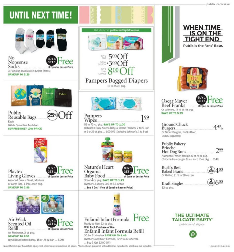 Publix Weekly Ad Sep 18 – Sep 24, 2019