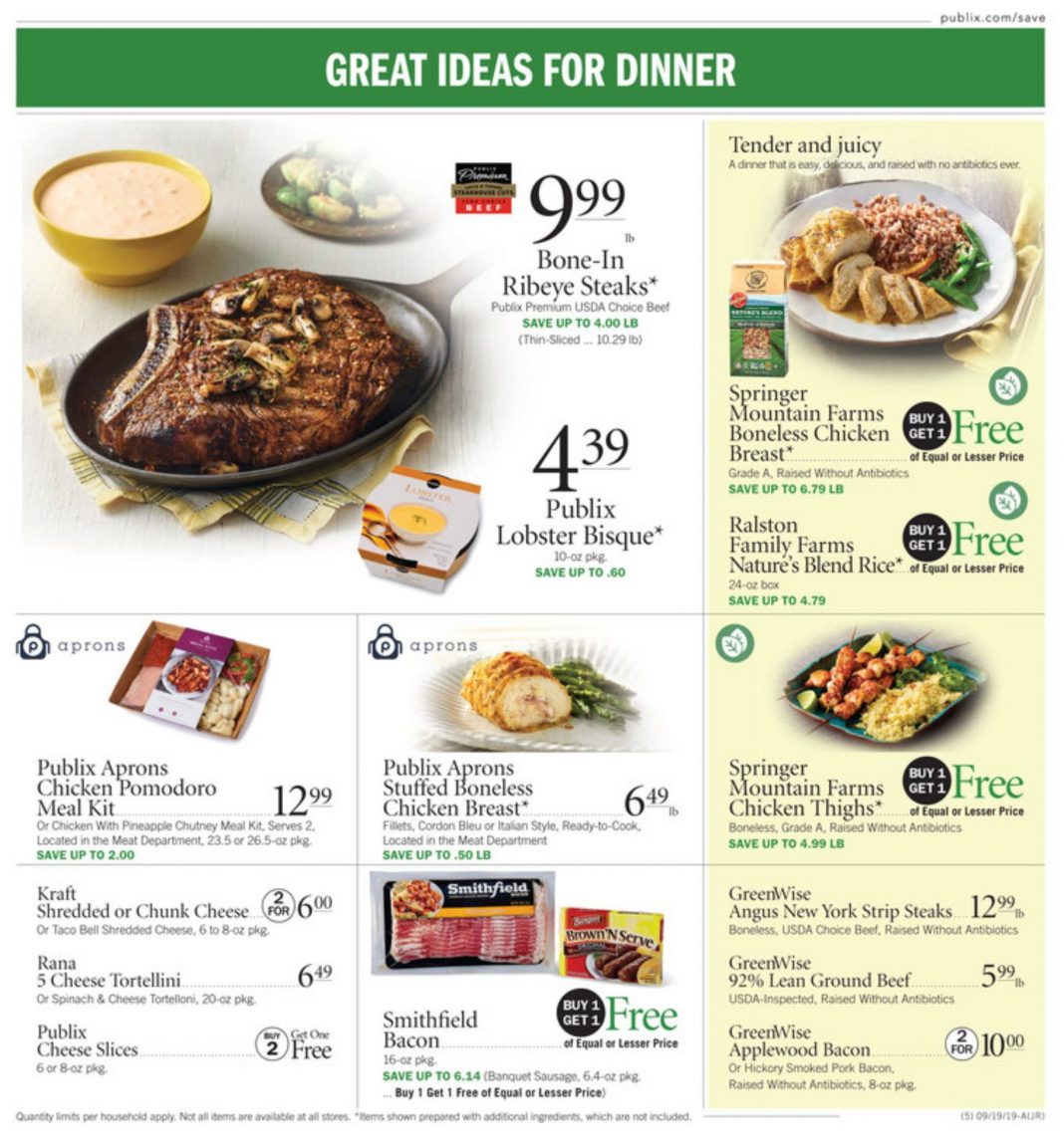 Publix Weekly Ad Sep 18 – Sep 24, 2019
