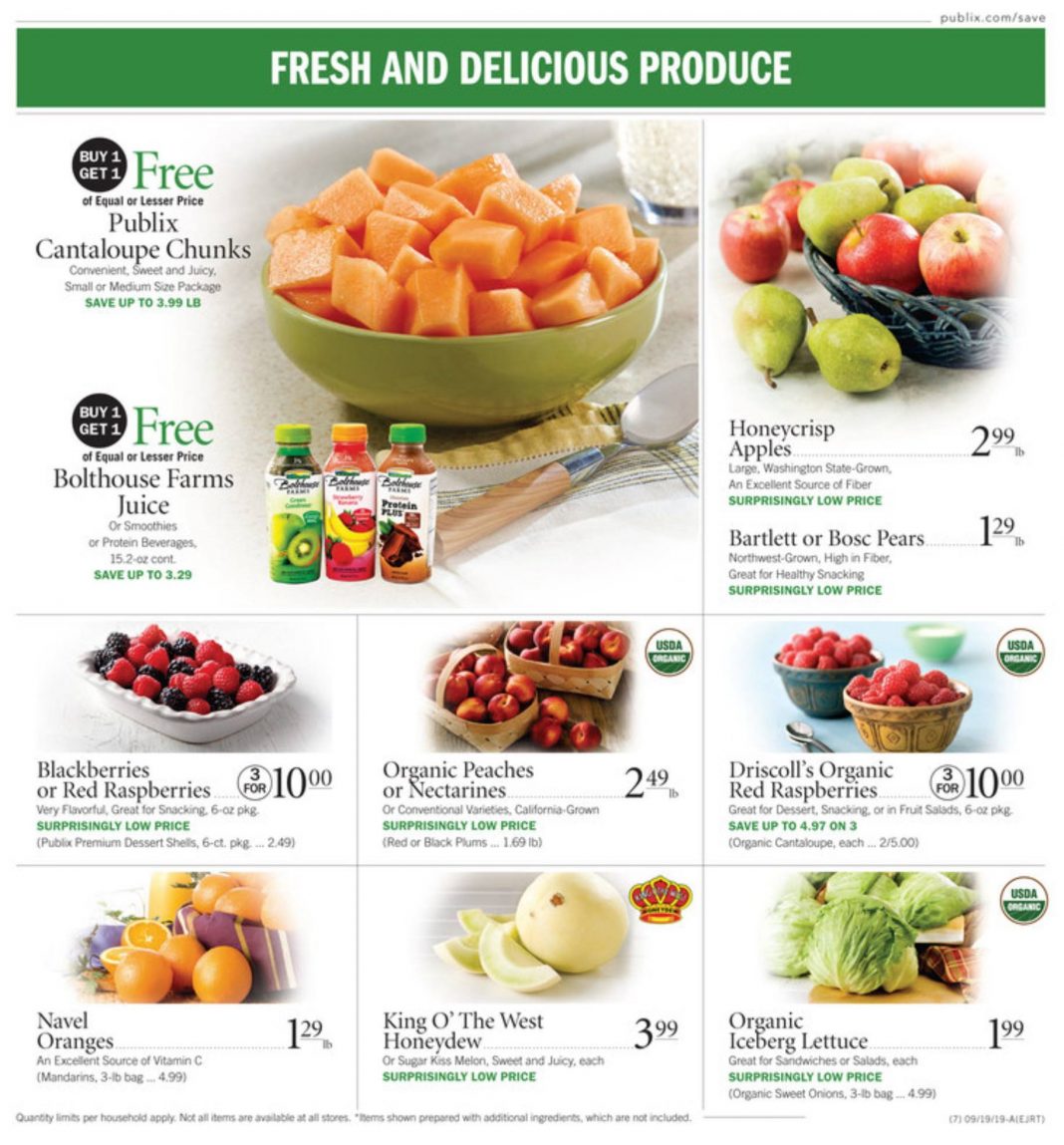 Publix Weekly Ad Sep 18 – Sep 24, 2019