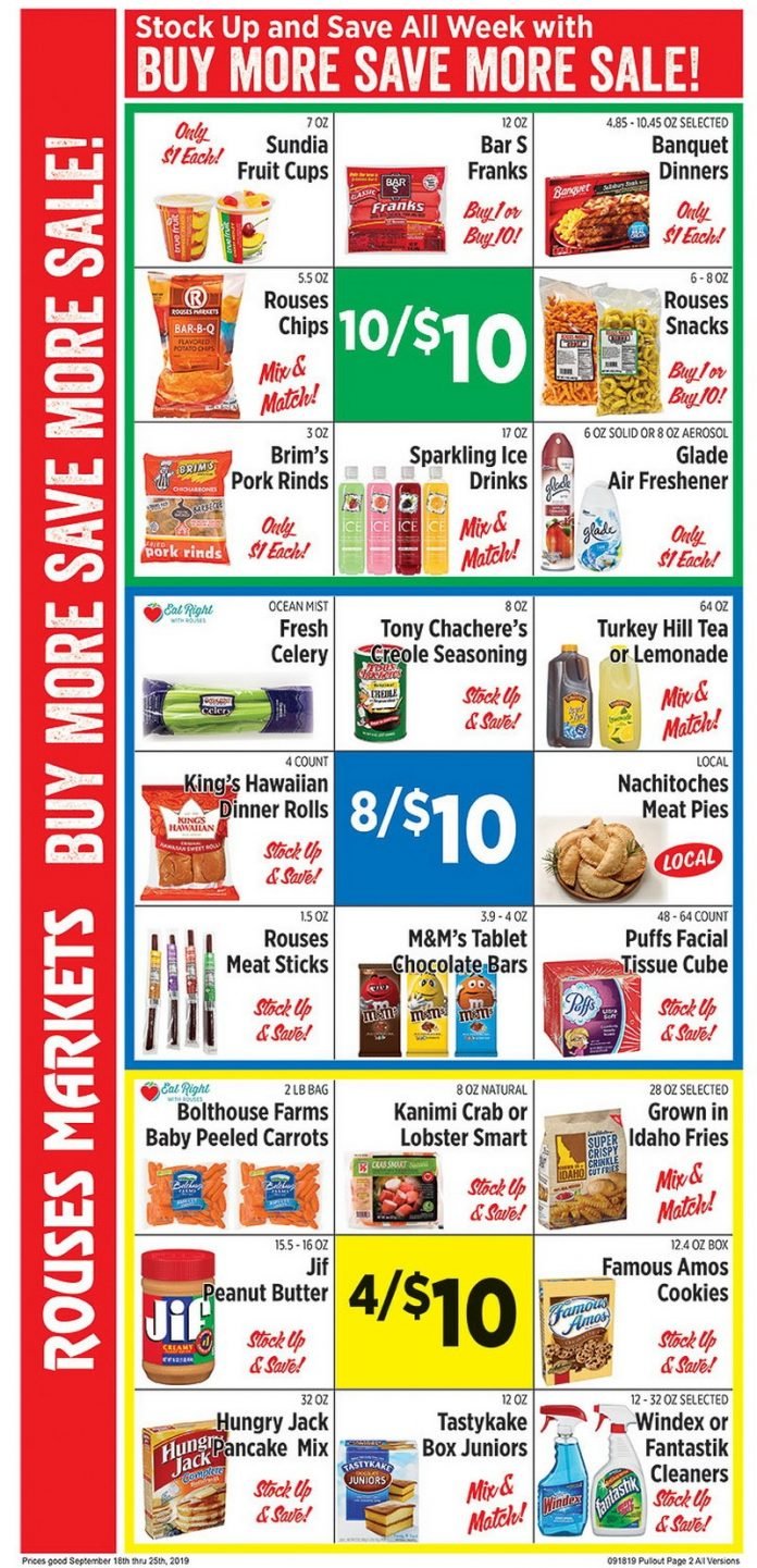 Rouses Weekly Ad Sep 18 – Sep 25, 2019