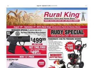 Rural King Weekly Ad Aug 18 – Sep 04, 2019
