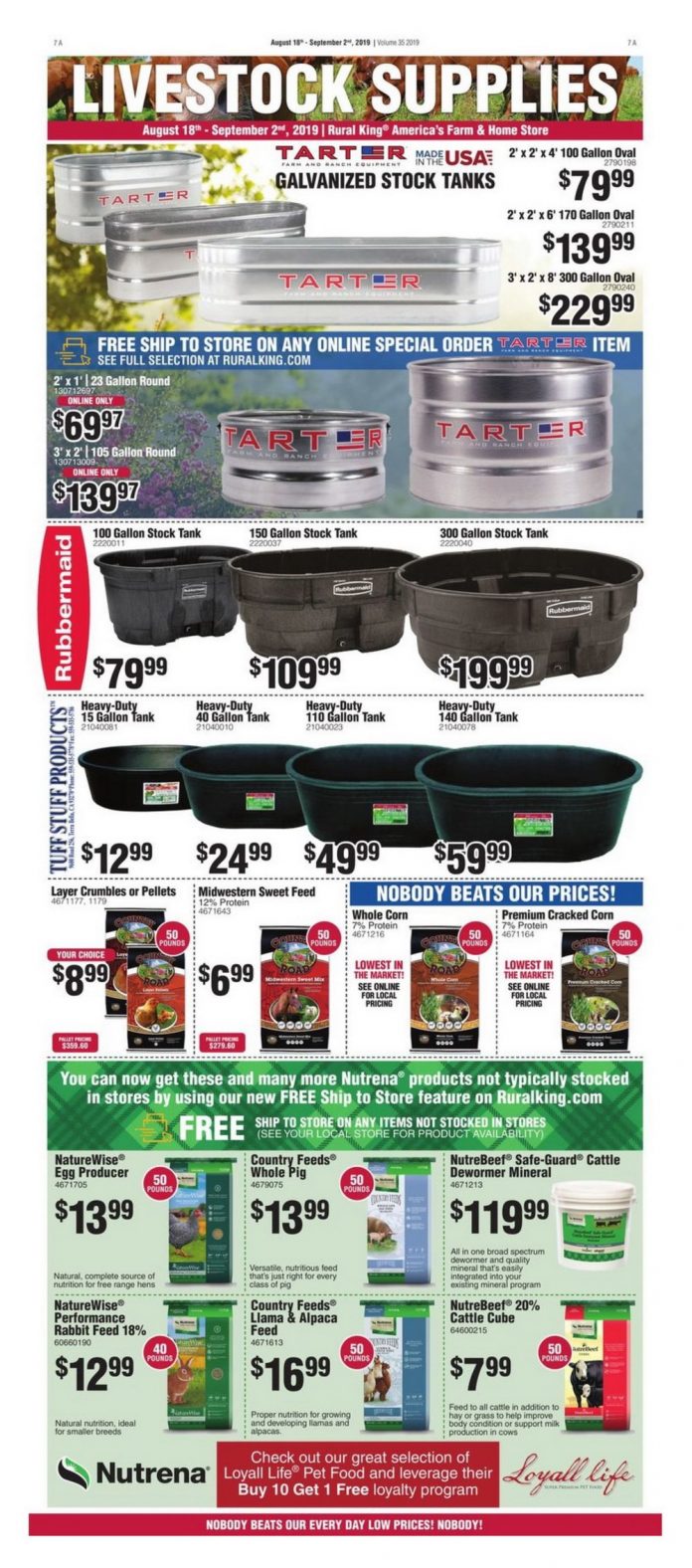 Rural King Weekly Ad Aug 18 Sep 04, 2019
