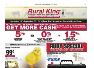 Rural King Weekly Ad Sep 15 – Sep 28, 2019
