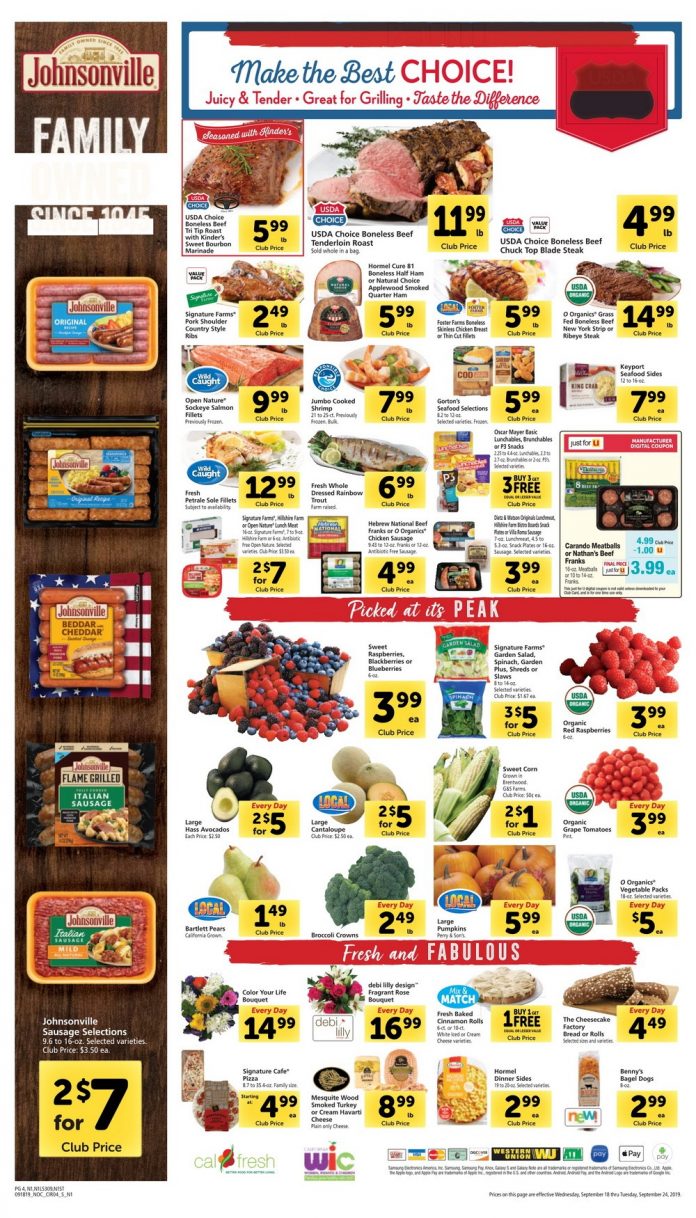 Safeway Weekly Ad Sep 18 Sep 24, 2019