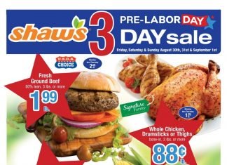 Shaw’s Weekly Ad Aug 30 – Sep 05, 2019