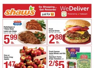 Shaw’s Weekly Ad Sep 13 – Sep 19, 2019