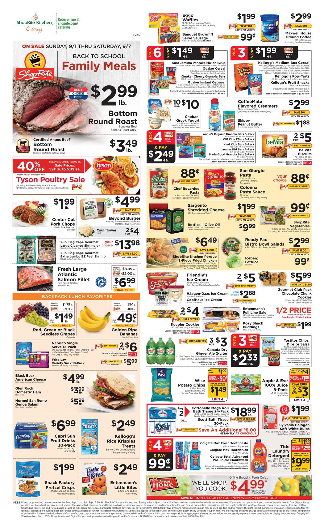 ShopRite Weekly Ad Sep 01 – Sep 07, 2019