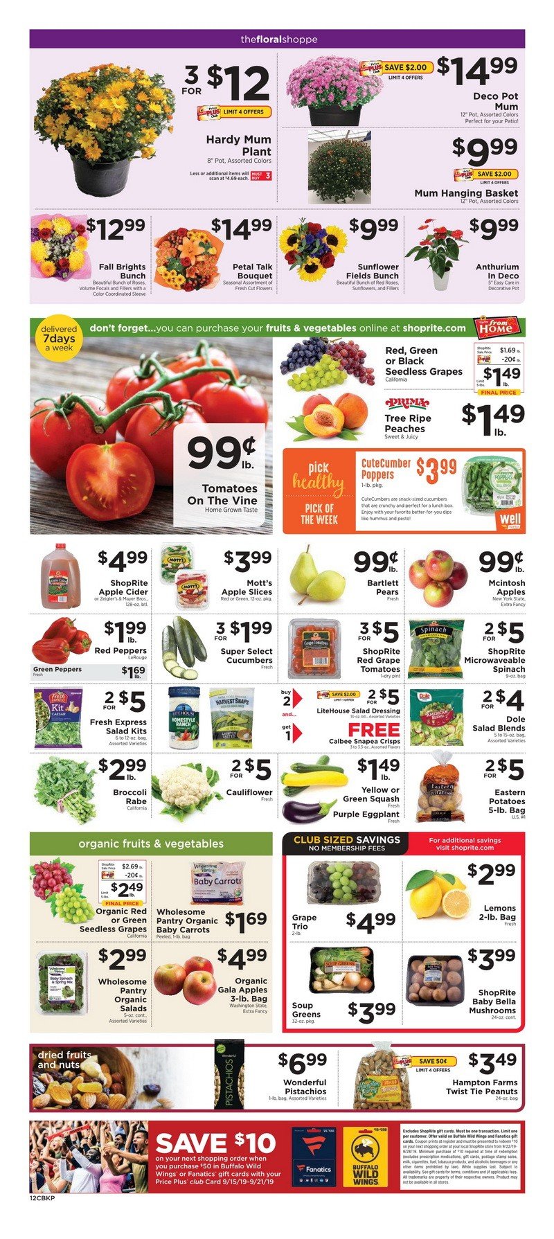 ShopRite Weekly Ad Sep 15 Sep 21, 2019
