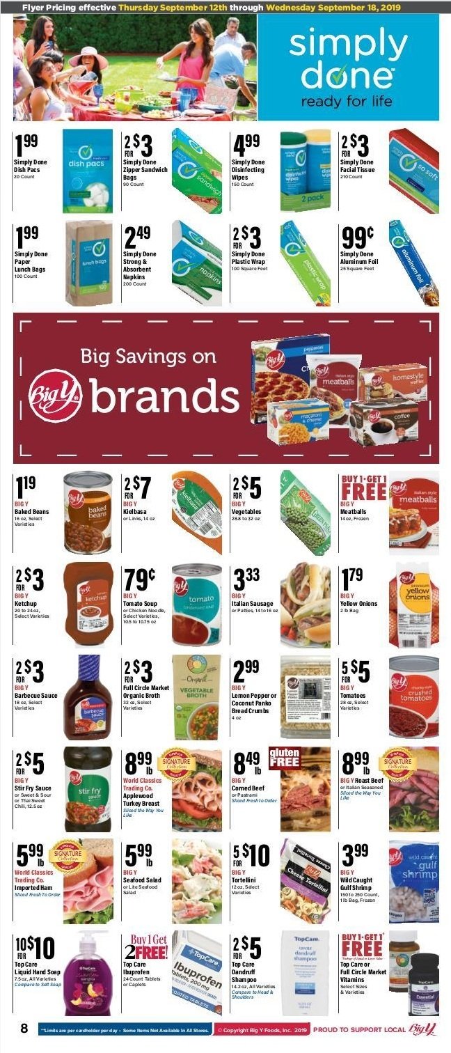 Big Y Weekly Ad Sep 12 Sep 18, 2019