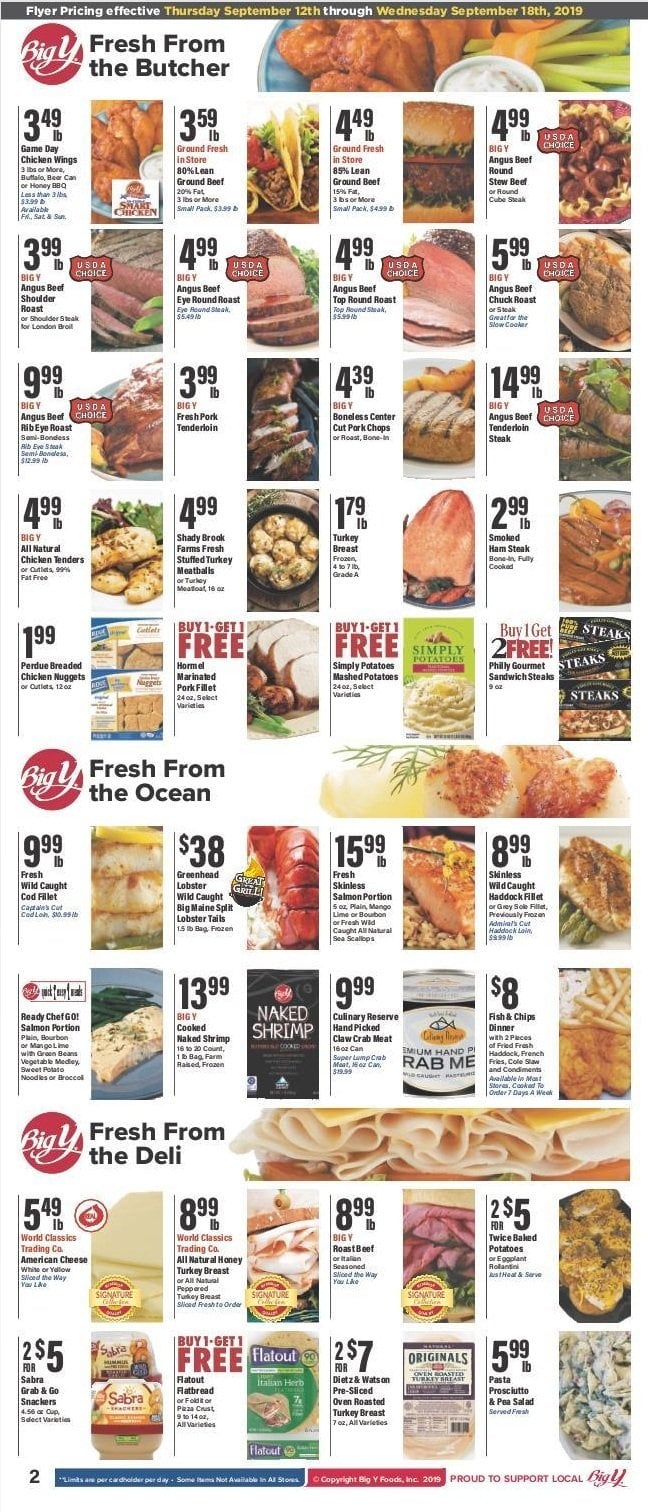Big Y Weekly Ad Sep 12 – Sep 18, 2019