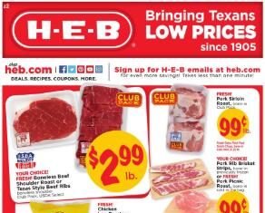 HEB Weekly Ad Sep 25 – Oct 1, 2019