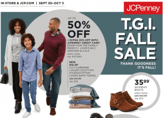JCPenney Weekly Ad Sep 30 – Oct 3, 2019
