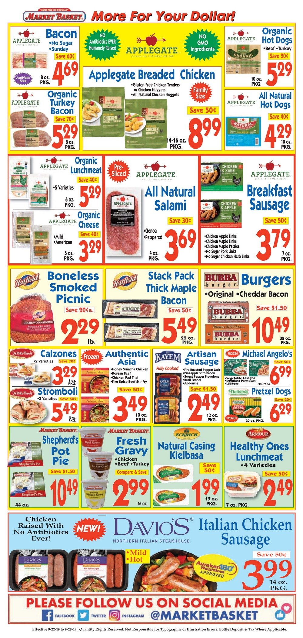 Market Basket Weekly Ad Sep 22 Sep 28, 2019