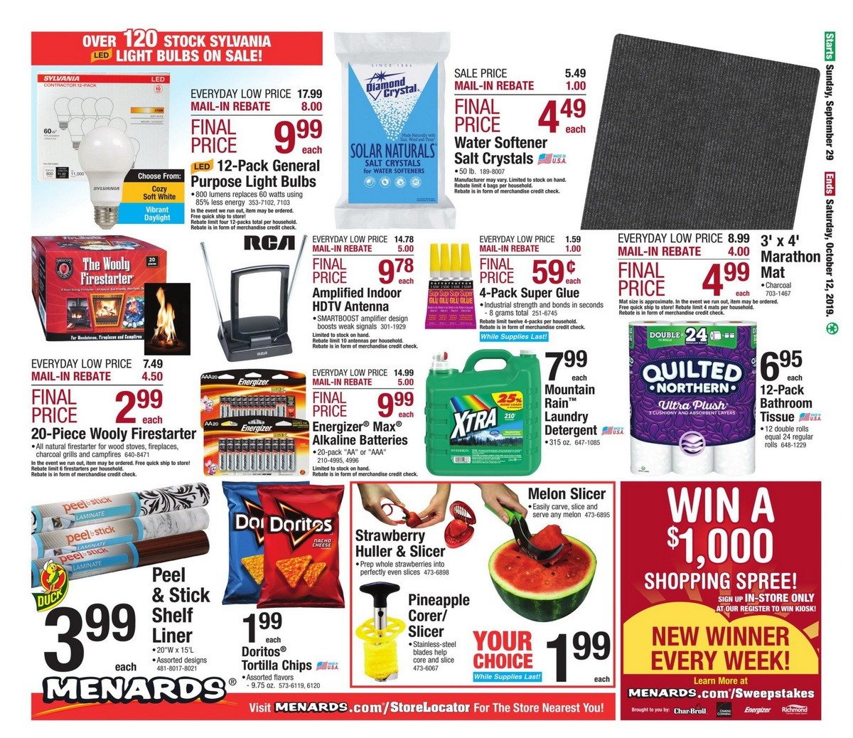 Menards Flyer Sale Sep 29 Oct 12, 2019