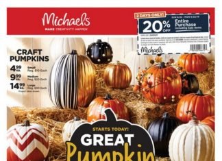 Michaels Weekly Ad Sep 22 – Sep 28, 2019