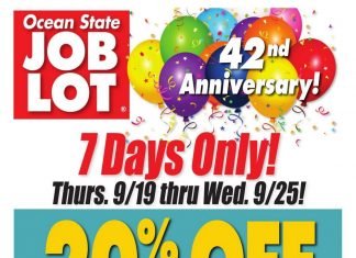Ocean State Job Lot Weekly Ad Sep 19 – Sep 25, 2019