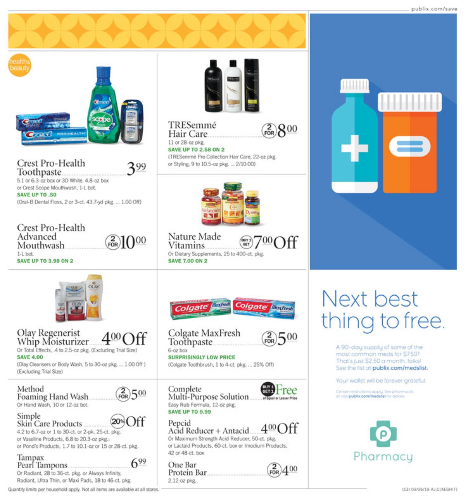 Publix Weekly Ad Sep 25 – Oct 1, 2019
