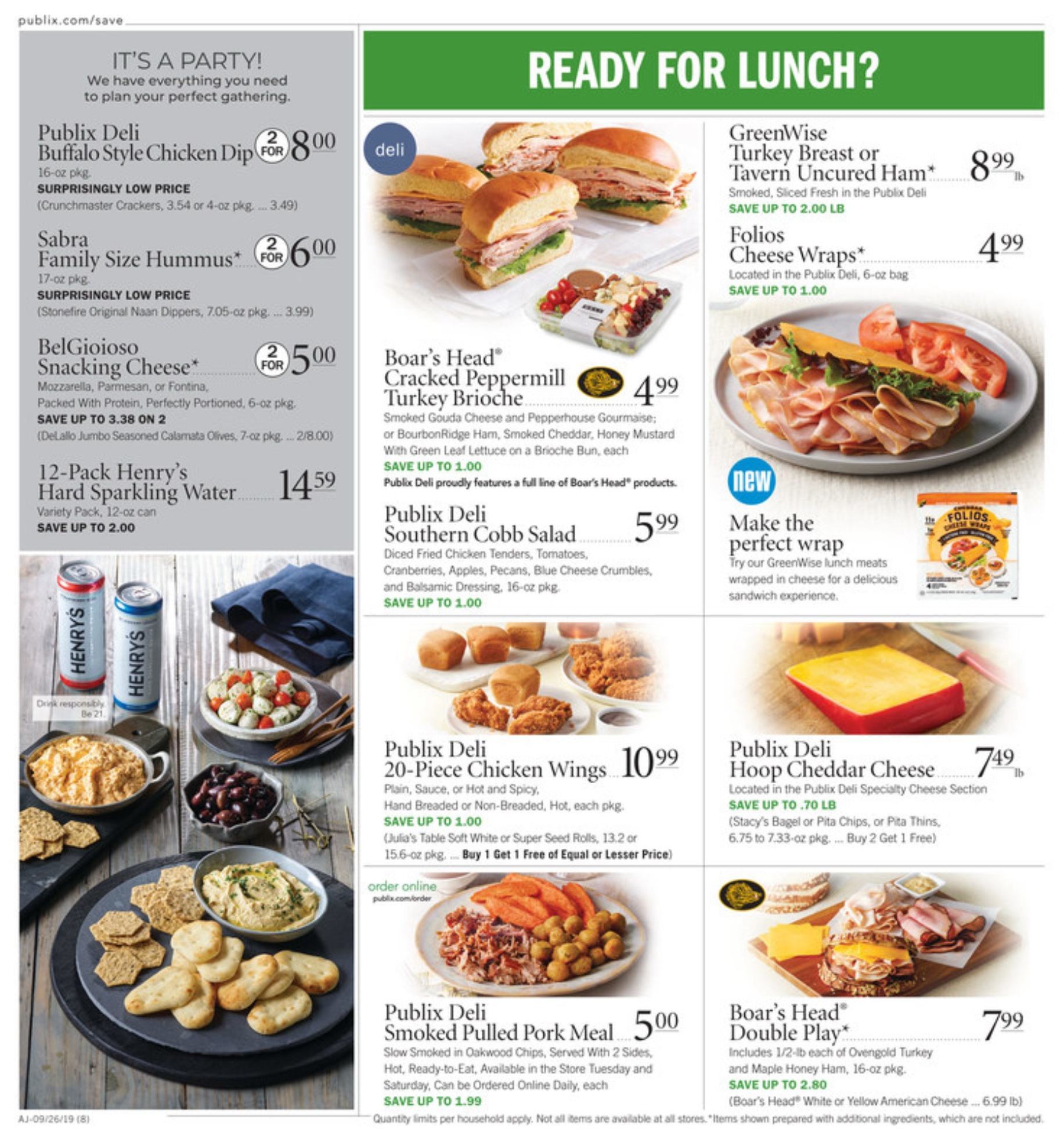 Publix Weekly Ad Sep 25 Oct 1, 2019