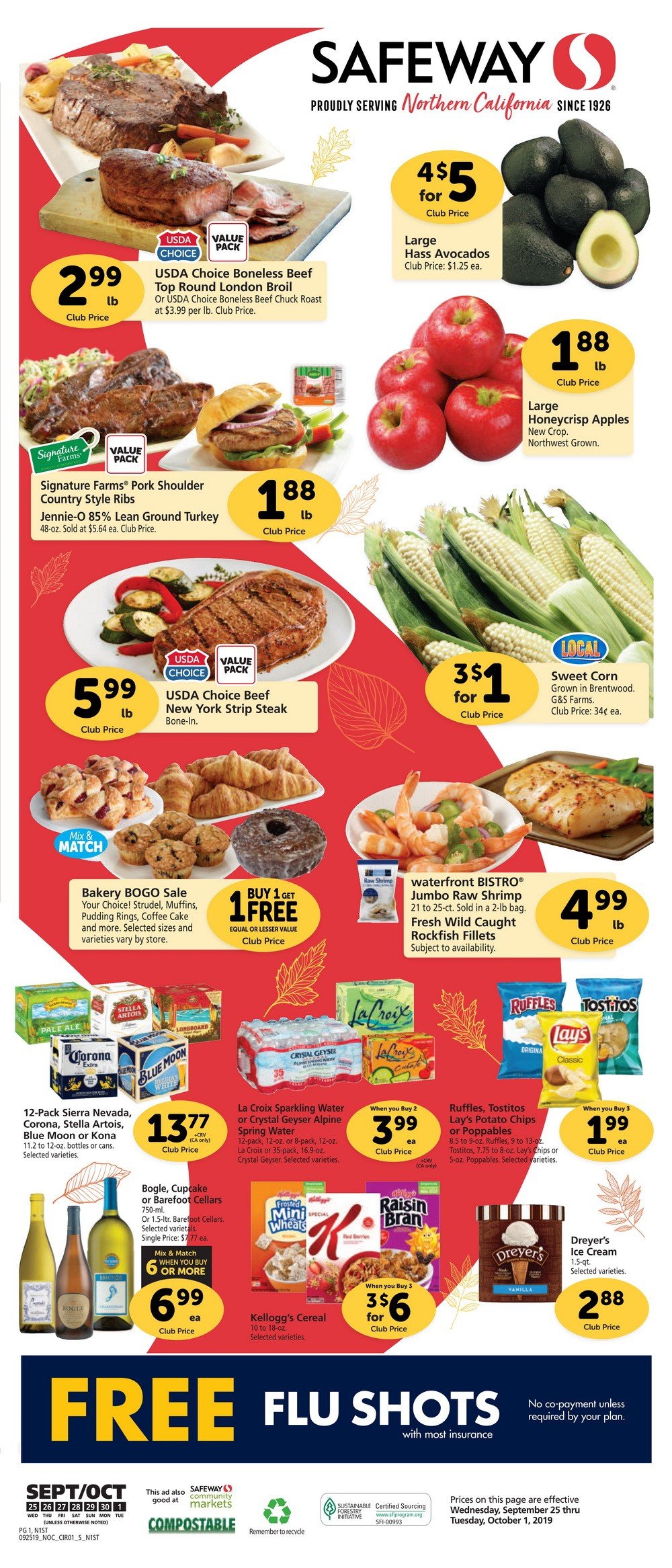 Safeway Weekly Ad Sep 25 Oct 1, 2019