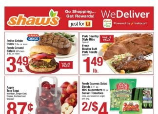 Shaw’s Weekly Ad Sep 27 – Oct 03, 2019