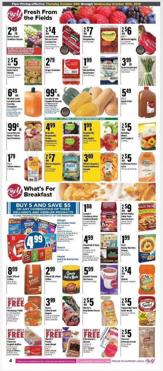 Big Y Weekly Ad Oct 24 Oct 30, 2019