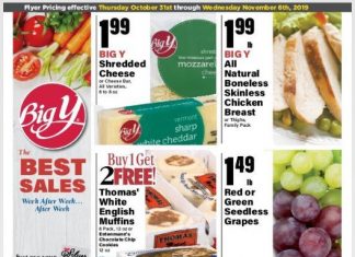 Big Y Weekly Ad Oct 31 – Nov 06, 2019