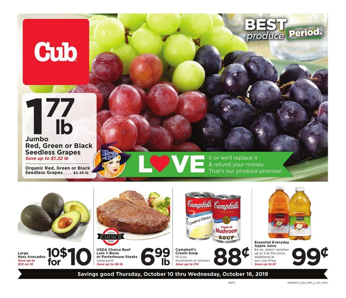 Cub Foods Weekly Ad Oct 10 Oct 16, 2019