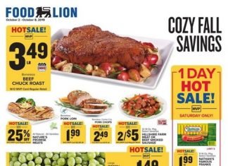 Food Lion Weekly Specials Oct 02 – Oct 08, 2019