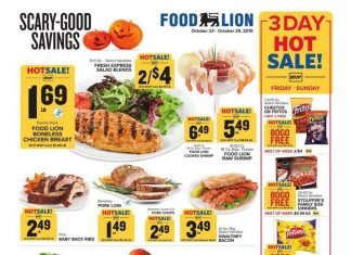Food Lion Weekly Ad Oct 23 – Oct 29, 2019