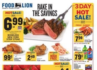 Food Lion Weekly Ad Oct 9 – Oct 15, 2019