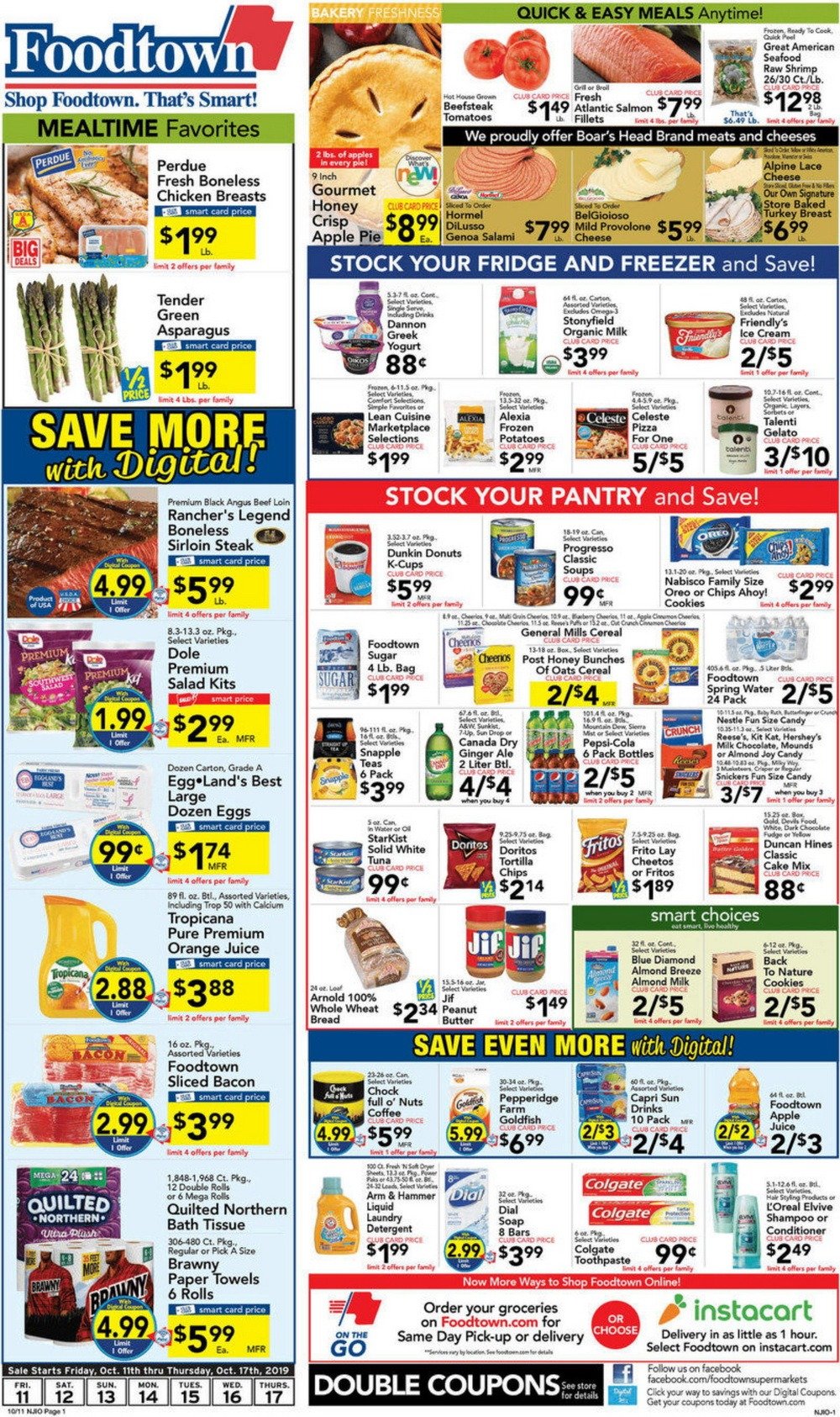 Foodtown Weekly Ad Oct 11 Oct 17, 2019