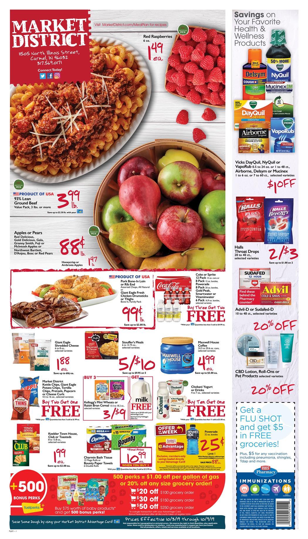 Giant Eagle Weekly Ad Oct 3 Oct 9, 2019