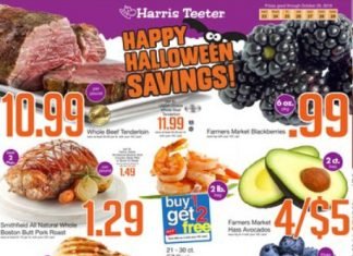 Harris Teeter Weekly Ad Oct 23 – Oct 29, 2019