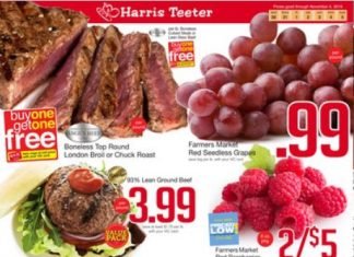 Harris Teeter Weekly Ad Oct 30 – Nov 05, 2019