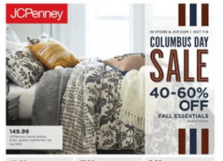 JCPenney Special Ad Sale Oct 07 – Oct 09, 2019