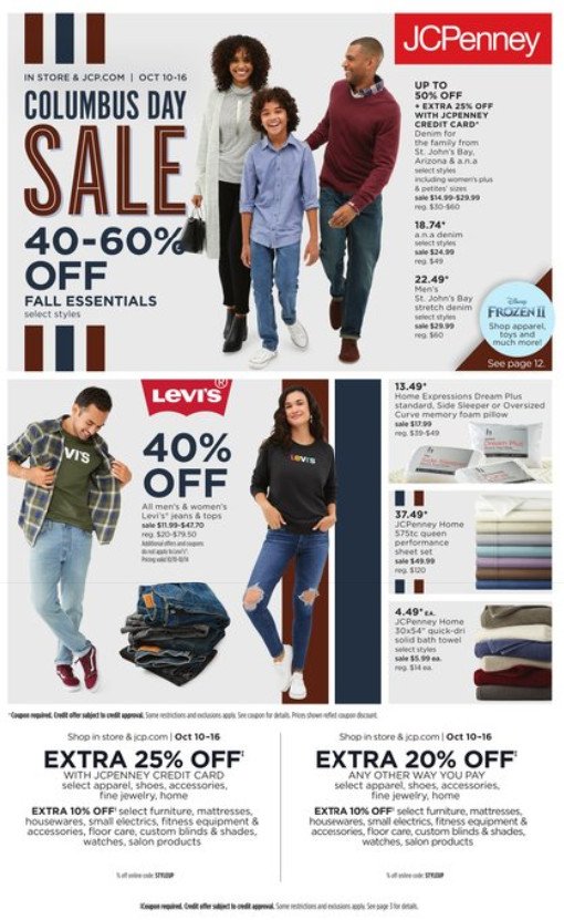 JCPenney Weekly Ad Sale Oct 10 Oct 16, 2019