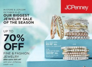 JCPenney Special Ad Sale Oct 10 – Oct 27, 2019 Jewelry Sale