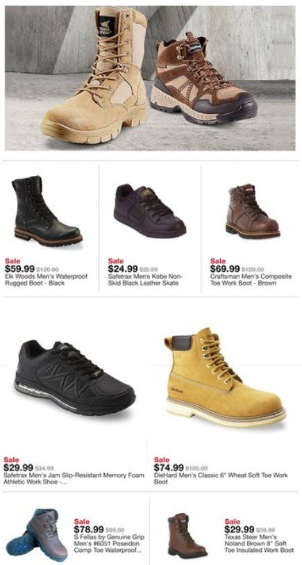 kmart texas steer work boots