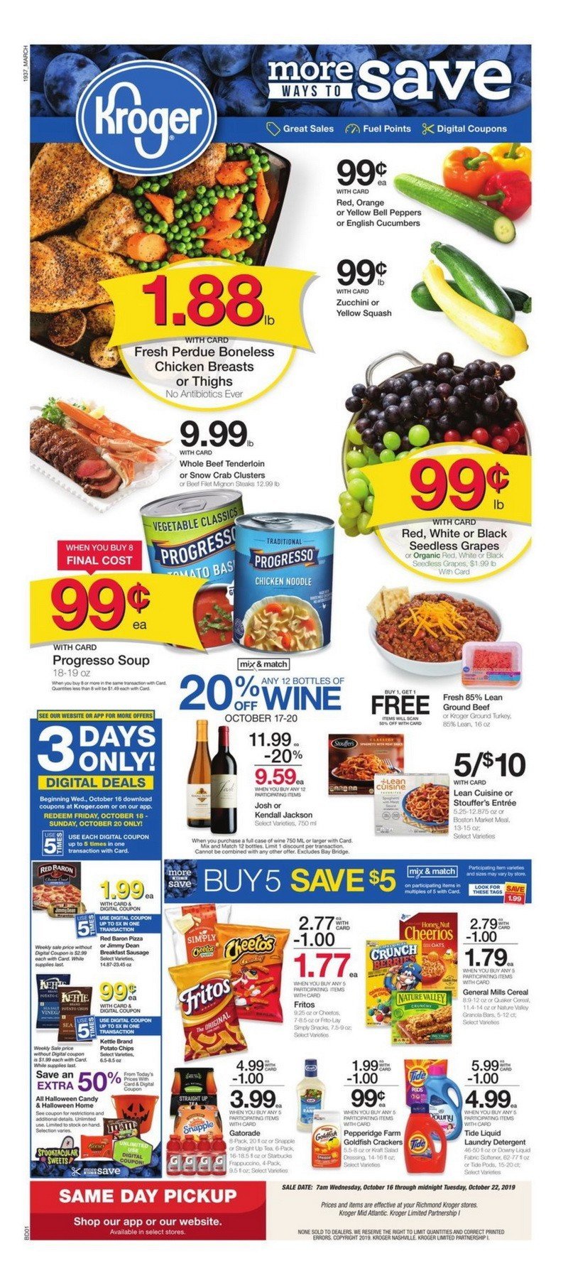 Kroger Weekly Ad Oct 16 Oct 22, 2019